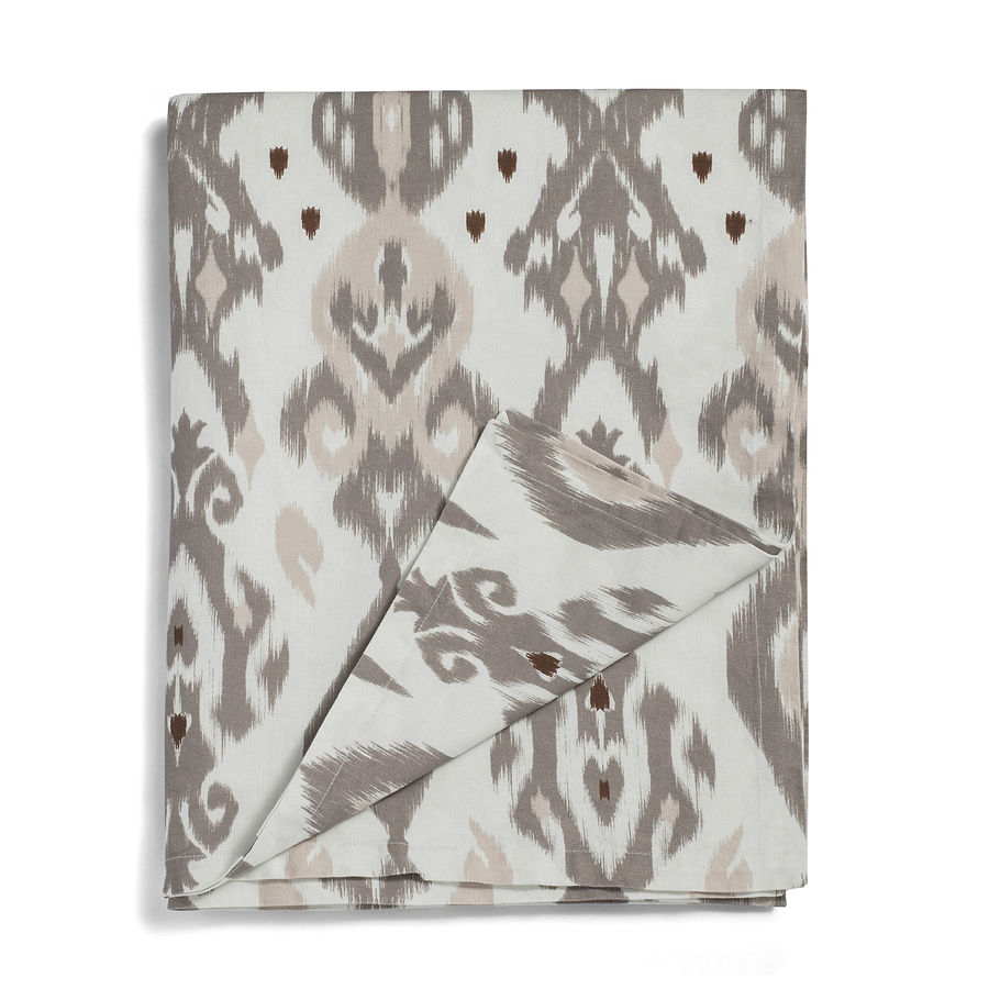 Ikat Mink Linen Tablecloth - Addison Ross Ltd UK