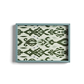 Ikat Small Khaki & Chambray Two-Tone Tray - Addison Ross Ltd UK