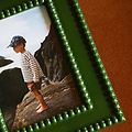 Khaki Bobbin Lacquer Photo Frame - Addison Ross Ltd UK