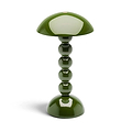 Khaki Lacquer Rechargeable Bobbin LED Lamp - Addison Ross Ltd UK