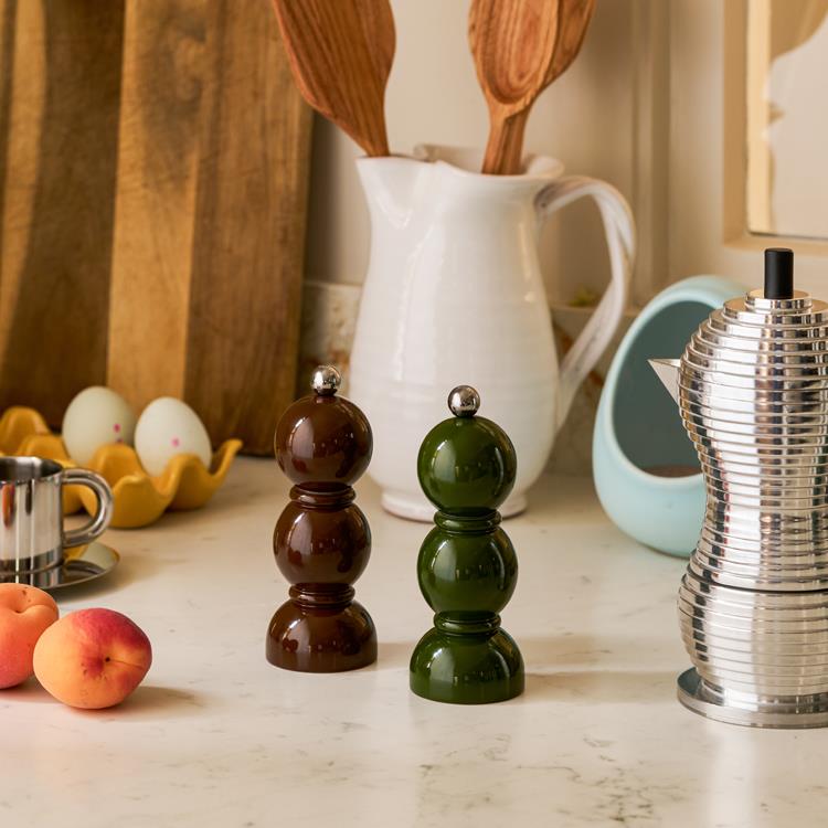 Khaki Mini Bob Salt or Pepper Mill - Addison Ross Ltd UK