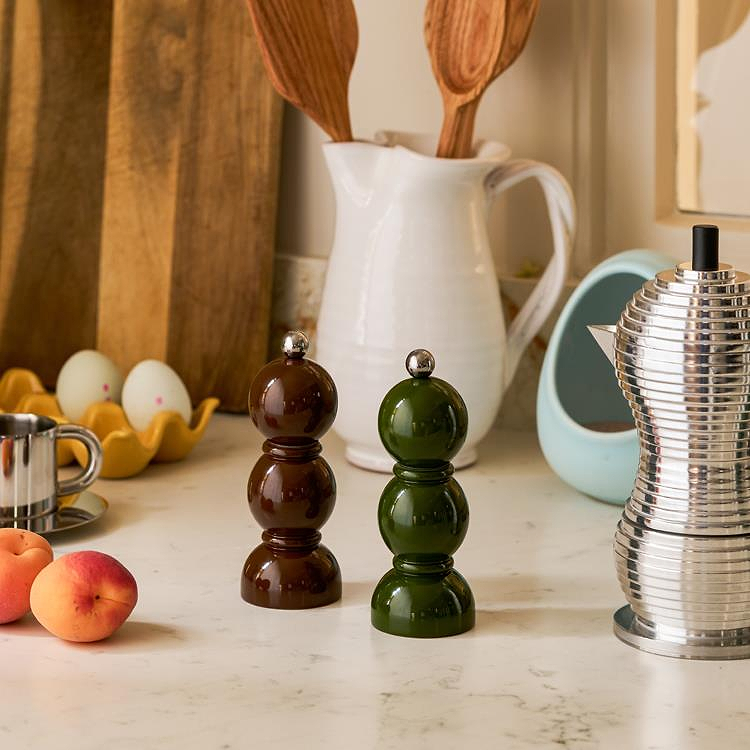 Khaki Mini Bob Salt or Pepper Mill - Addison Ross Ltd UK