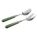 Khaki & Sage Bobbin Salad Servers - 2-Piece Set - Addison Ross Ltd UK
