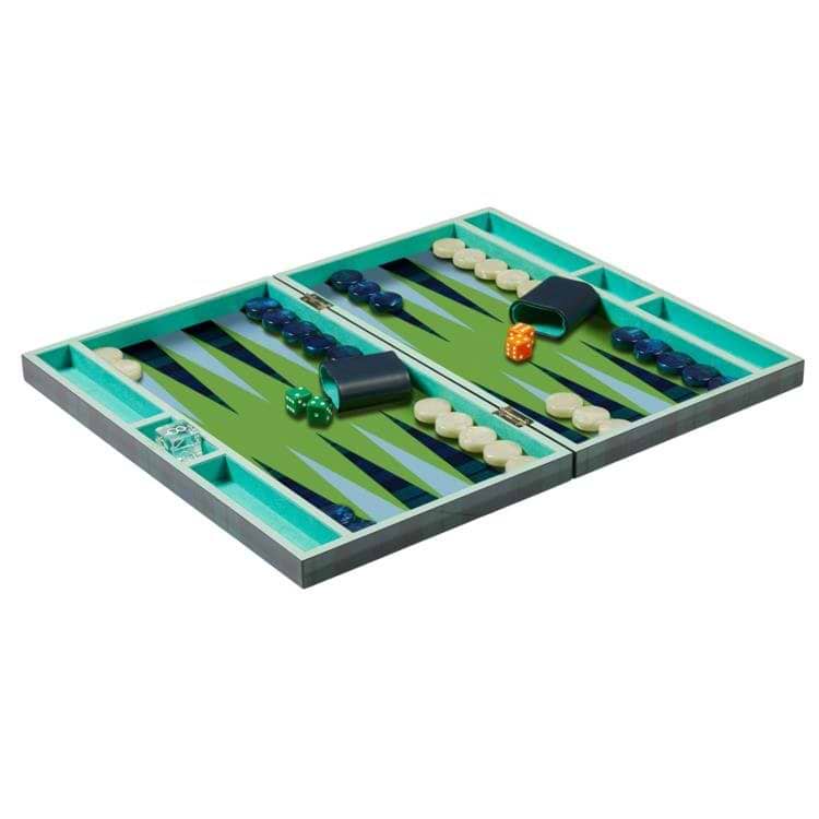 Lacquer Backgammon Set Tartan - Addison Ross Ltd UK