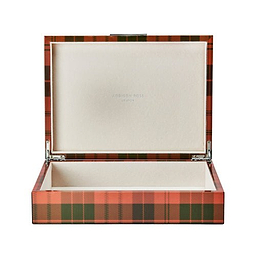 Large Ross Tartan Box with Silver