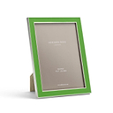 Leaf Green Enamel & Silver Frame