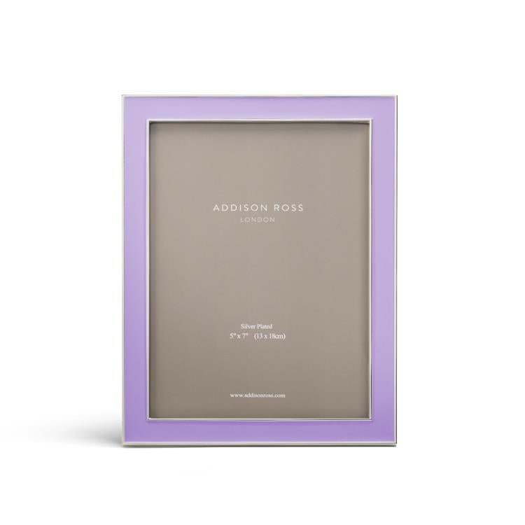 Lilac Enamel & Silver Frame - Addison Ross Ltd UK