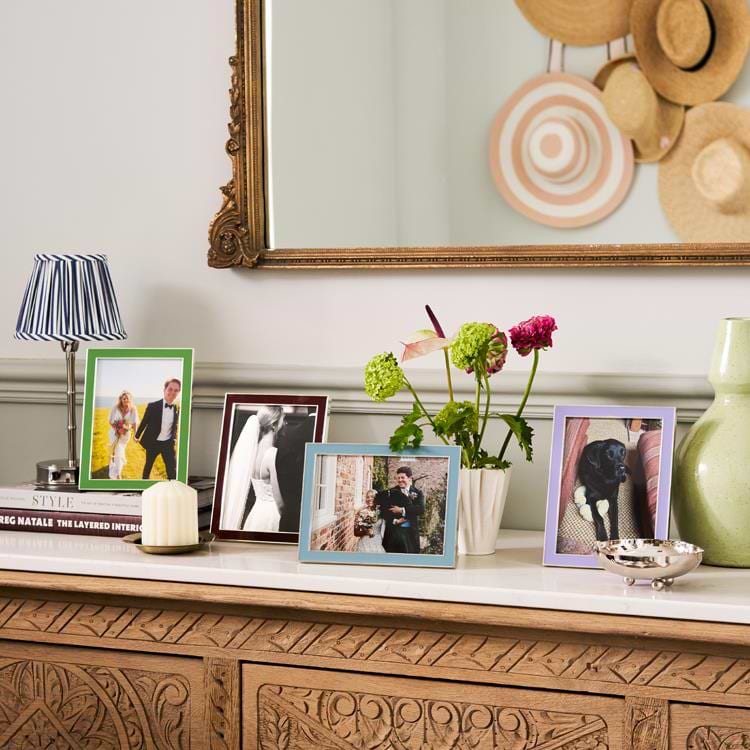 Lilac Enamel & Silver Frame - Addison Ross Ltd UK