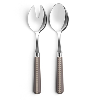 Mink & Cappuccino Bobbin Salad Servers - 2-Piece Set