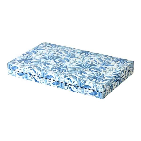 Palm Beach Blue Lacquer Backgammon Set - Addison Ross Ltd UK