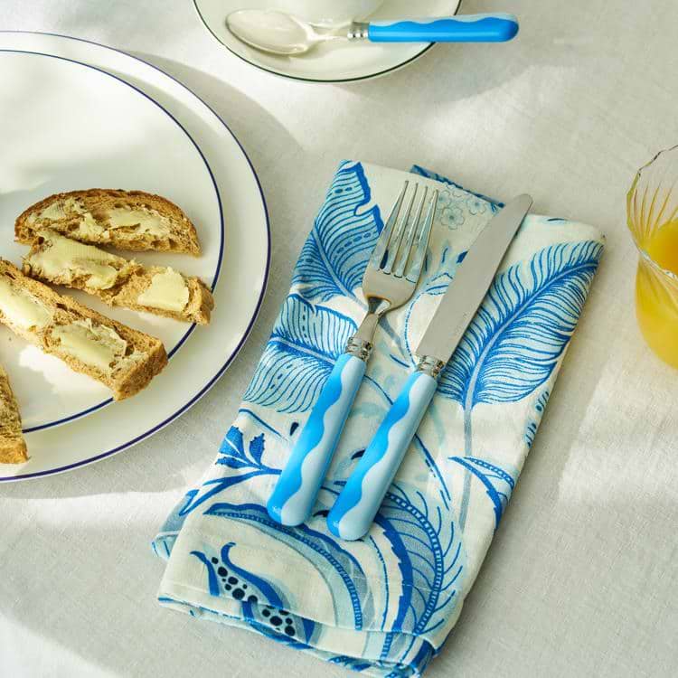Palm Beach Blue Napkins – Set of 4 - Addison Ross Ltd UK