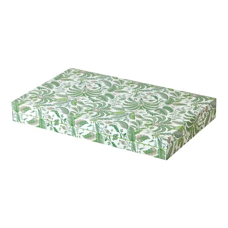 Palm Beach Green Lacquer Backgammon Set - Addison Ross Ltd UK