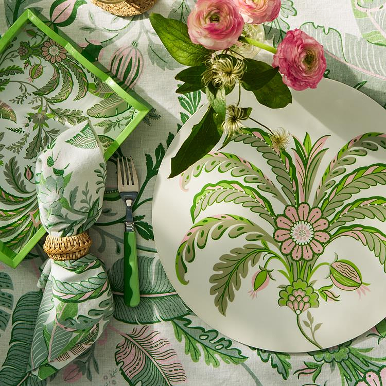 Palm Beach Green Lacquered Scallop Small Tray - Addison Ross Ltd UK