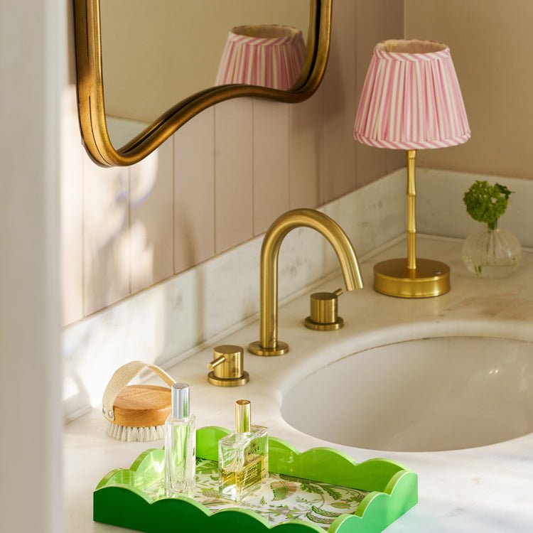 Palm Beach Green Lacquered Scallop Small Tray - Addison Ross Ltd UK