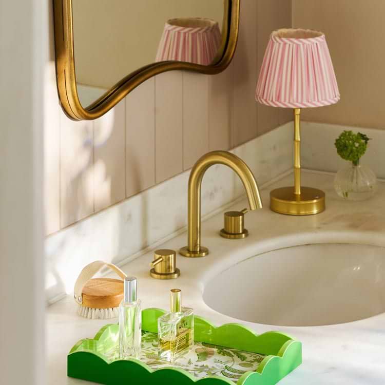 Palm Beach Green Lacquered Scallop Small Tray - Addison Ross Ltd UK