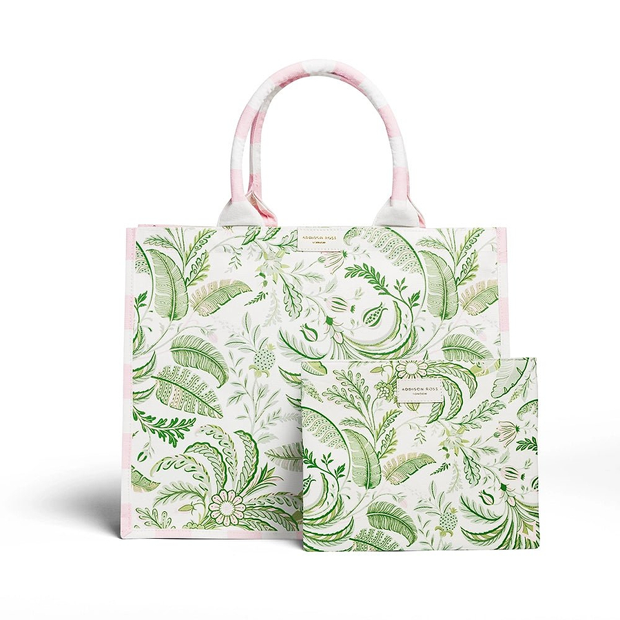 Palm Beach Green Tote Bag - Addison Ross Ltd UK