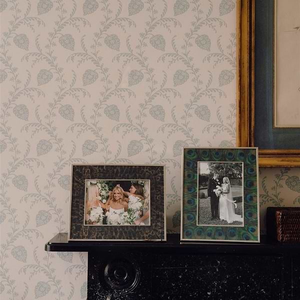 Peacock Feather & Silver Frame - Addison Ross Ltd UK