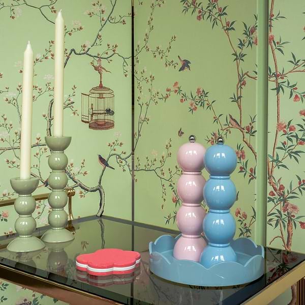 Periwinkle Bobbin Salt or Pepper Mill - Addison Ross Ltd UK