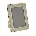 Sage & Gold Bamboo Enamel Photo Frame