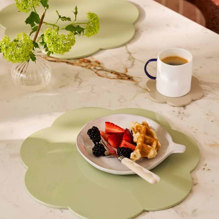 Sage Lacquer Placemats - Set of 4 - Addison Ross Ltd UK