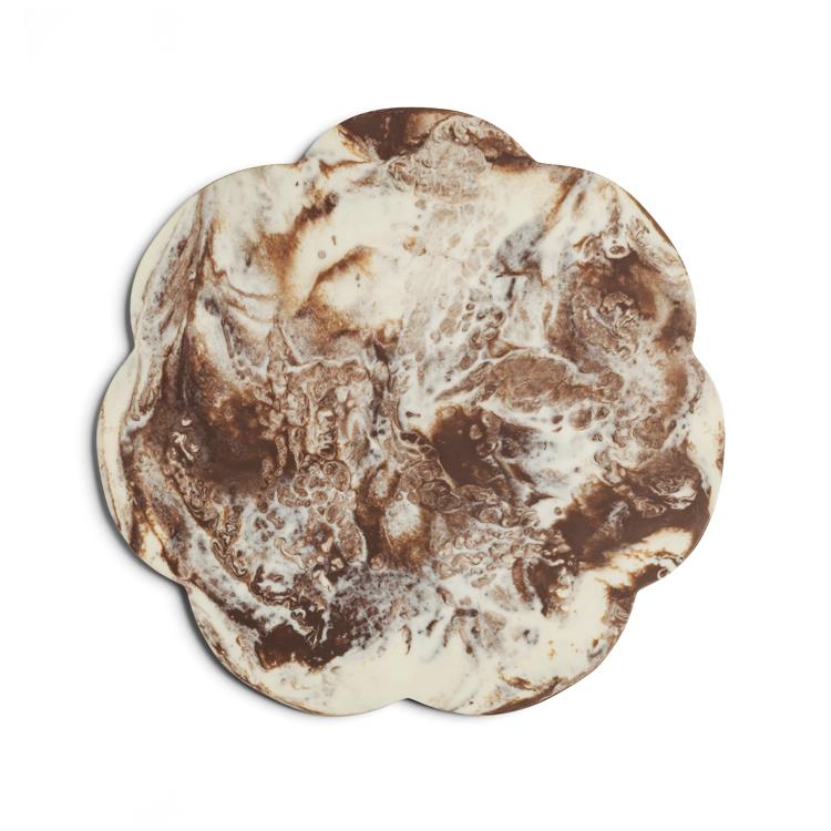 Scallop Resin Board Chocolate - Addison Ross Ltd UK