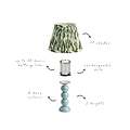 Small Cherry Bobbin Lamp Base & Rechargeable Bulb - Addison Ross Ltd UK
