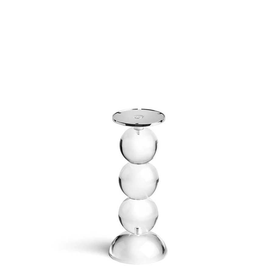 Small Clear Bobbin Lamp Base & Rechargeable Bulb - Addison Ross Ltd UK