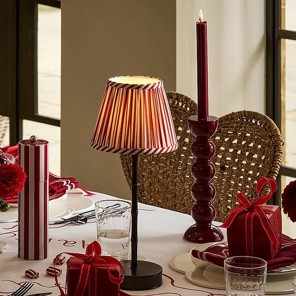 Tall Cherry Bobbin Candlestick - 24cm - Addison Ross Ltd UK