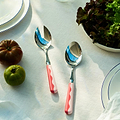Wave Salad Servers - Watermelon & Pink (2‑Piece Set) - Addison Ross Ltd UK
