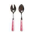 Wave Salad Servers - Watermelon & Pink (2‑Piece Set) - Addison Ross Ltd UK