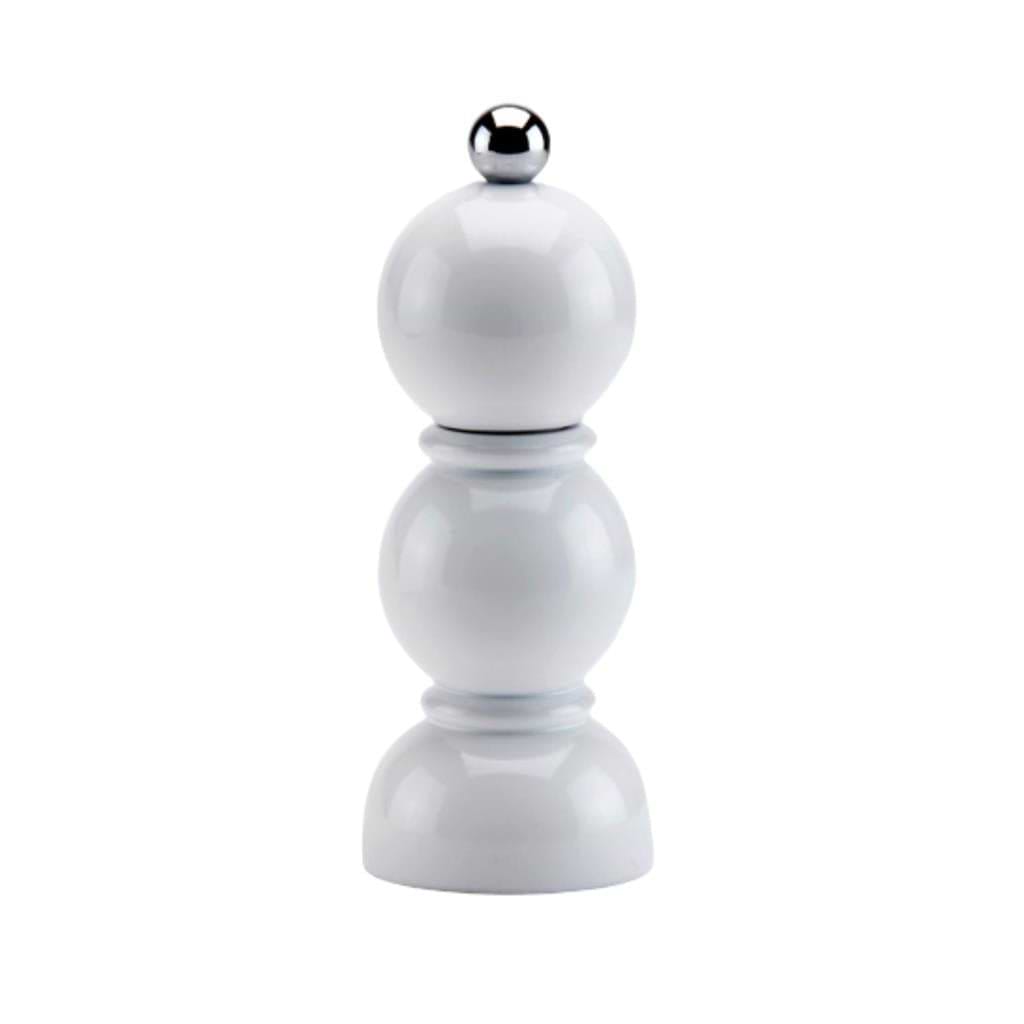 White Mini Bob Salt or Pepper Mill - Addison Ross Ltd UK
