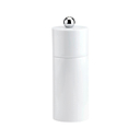 White Mini Column Salt or Pepper Mill