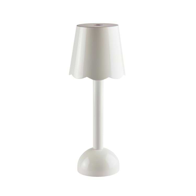 White Scallop Rechargeable LED Lamp - Addison Ross Ltd UK