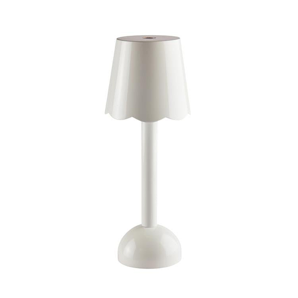 White Scallop Rechargeable LED Lamp - Addison Ross Ltd UK