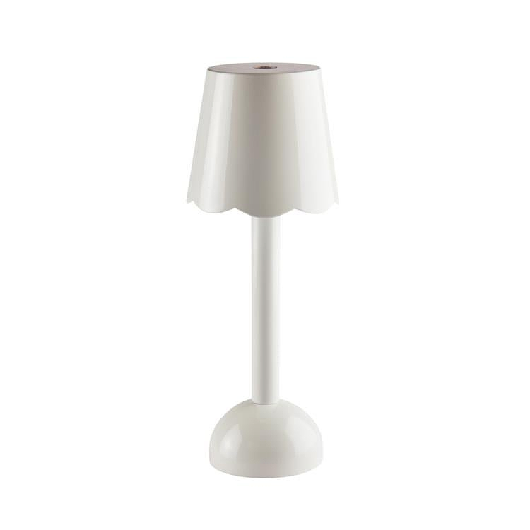 White Scallop Rechargeable LED Lamp - Addison Ross Ltd UK