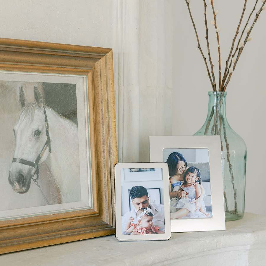 3cm Flat Border Silver Frame - Addison Ross Ltd UK