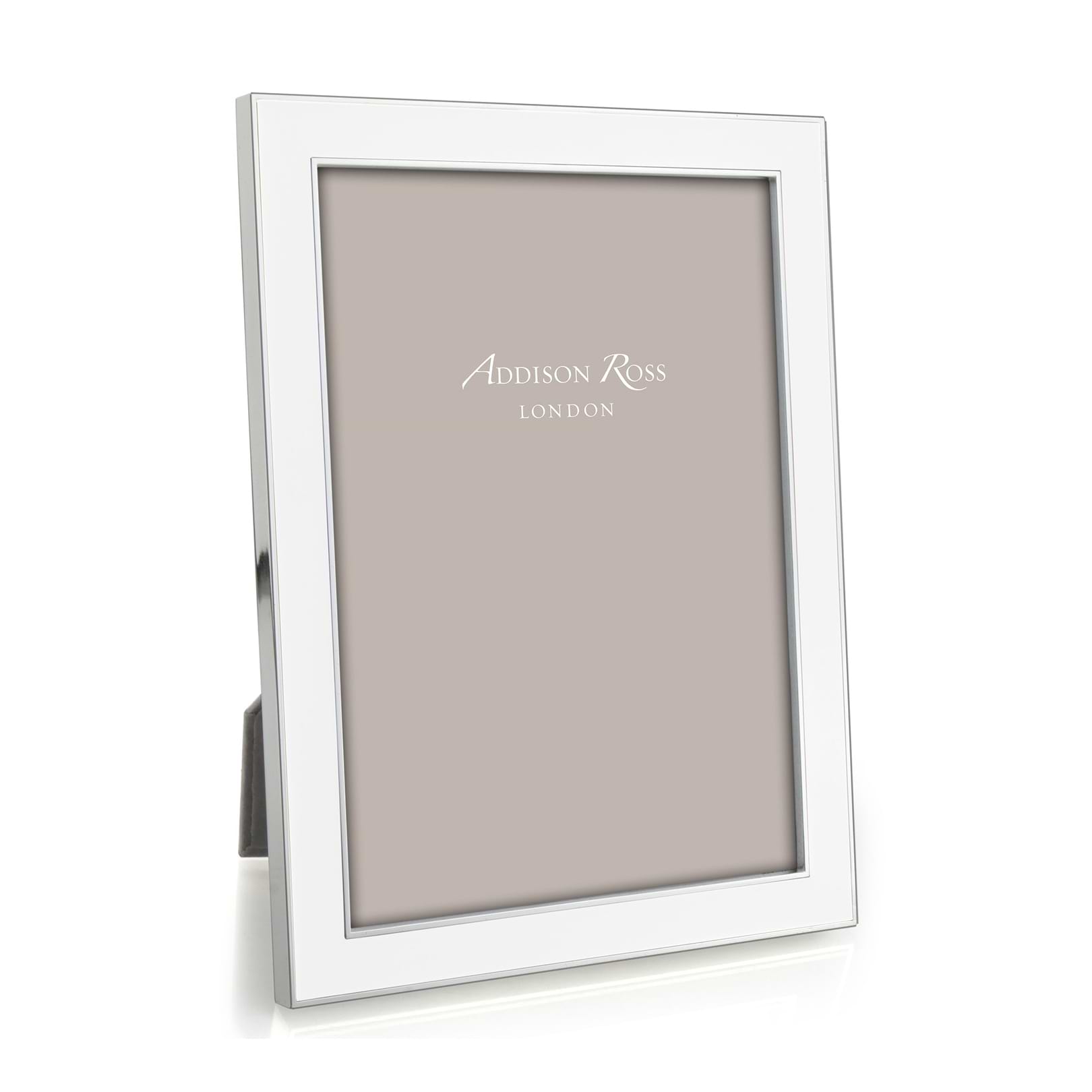 White Enamel & Silver Frame – Addison Ross Ltd UK
