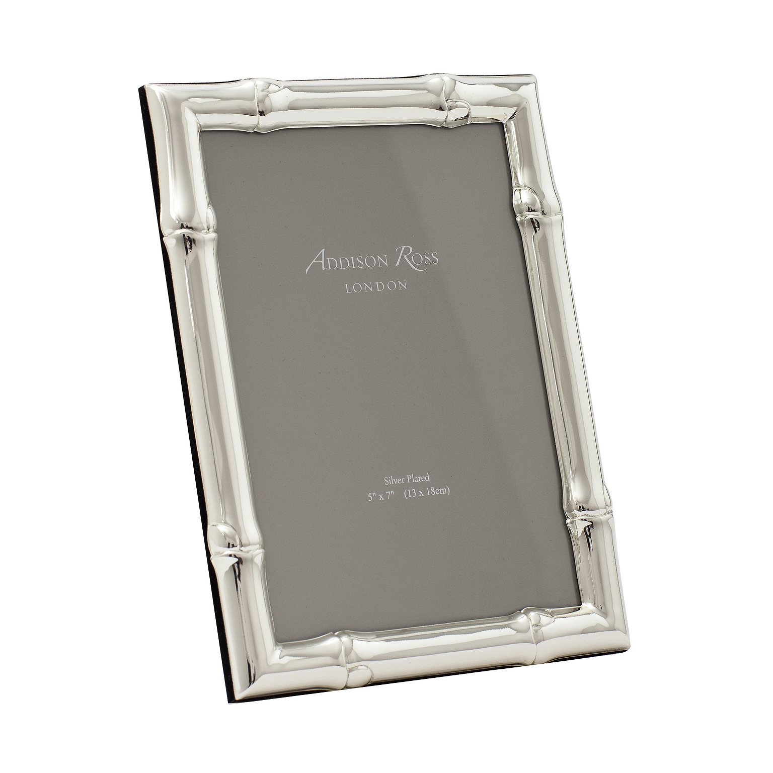 Wide Bamboo Silver Plated Photo Frame - Addison Ross Ltd UK