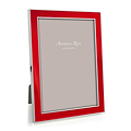 Red Enamel & Silver Frame - Addison Ross Ltd UK