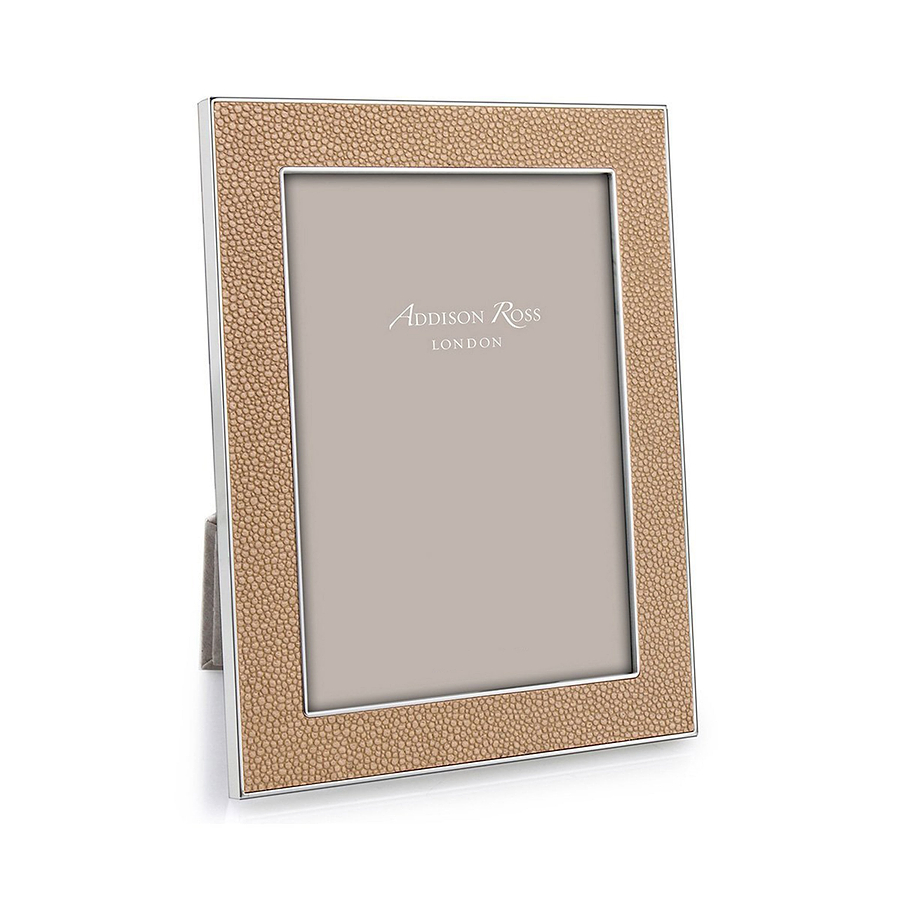 Sand Shagreen & Silver Frame - Addison Ross Ltd UK