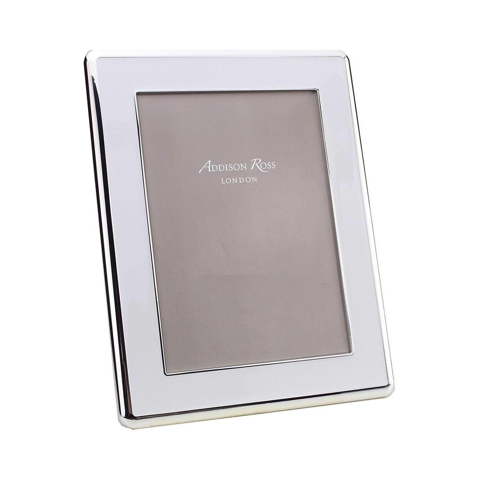 White Scalloped Lacquer Photo Frame