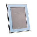 Powder Blue Enamel & Silver Curve Frame