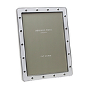 White Enamel & Silver Locket Frame