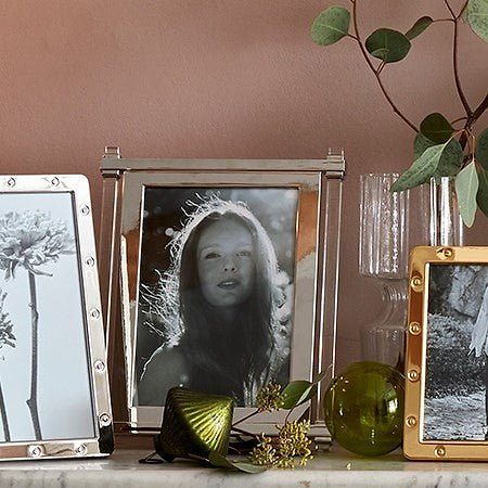 Acrylic & Silver Pillar Photo Frame - Addison Ross Ltd UK