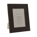Anthracite Faux Shagreen & Bronze Photo Frame