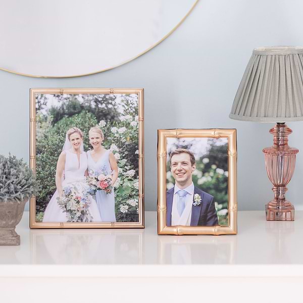 Bamboo Matte Gold Photo Frame - Addison Ross Ltd UK