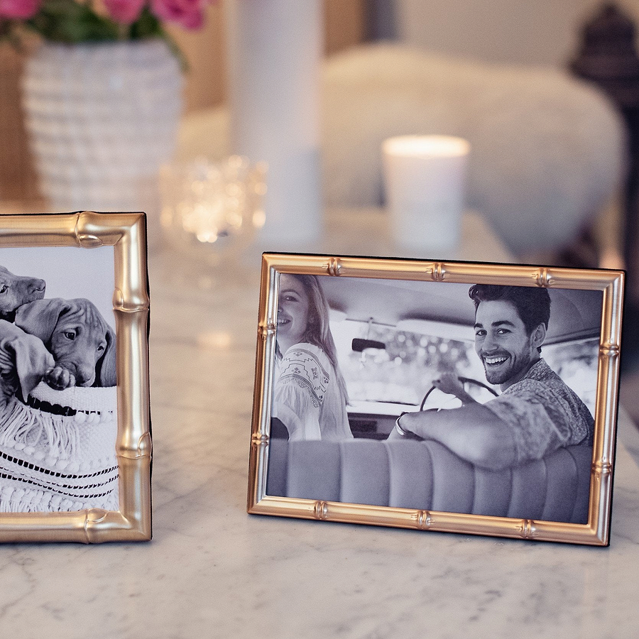 Bamboo Matte Gold Photo Frame - Addison Ross Ltd UK