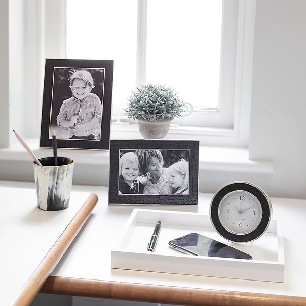 Black Croc & Silver Frame - Addison Ross Ltd UK