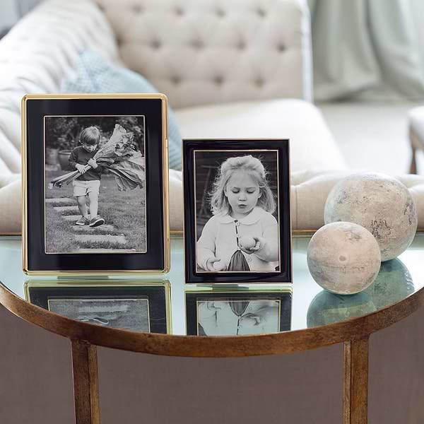 Black Enamel & Gold Frame - Addison Ross Ltd UK