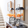 Black Enamel & Silver Curve Frame - Addison Ross Ltd UK